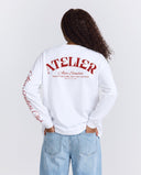 10201 ALVA ATELIER WHITE/RED LONGSLEEVE