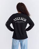 10204 ALVA ATELIER BLACK/WHITE LONGSLEEVE