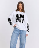 10500 ALVA LONGSLEEVE WHITE/BLACK