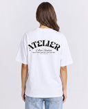 11200 ALVA ATELIER WHITE/BLACK OVERSIZED T-SHIRT