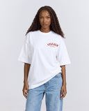 11201 ALVA ATELIER WHITE/RED OVERSIZED T-SHIRT
