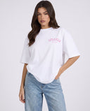 11203 ALVA ATELIER WHITE/PINK OVERSIZED T-SHIRT