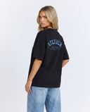 11206 ALVA ATELIER BLACK/BLUE OVERSIZED T-SHIRT