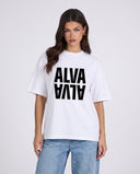 11500 ALVA ATELIER WHITE/BLACK OVERSIZED T-SHIRT