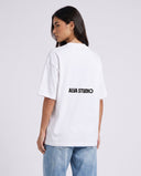 11500 ALVA ATELIER WHITE/BLACK OVERSIZED T-SHIRT