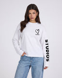 20200 STUDIOS WHITE/BLACK LONGSLEEVE