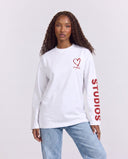 20201 STUDIOS WHITE/RED LONGSLEEVE