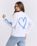 20202 STUDIOS WHITE/BLUE LONGSLEEVE