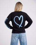 20206 STUDIOS BLACK/BLUE LONGSLEEVE