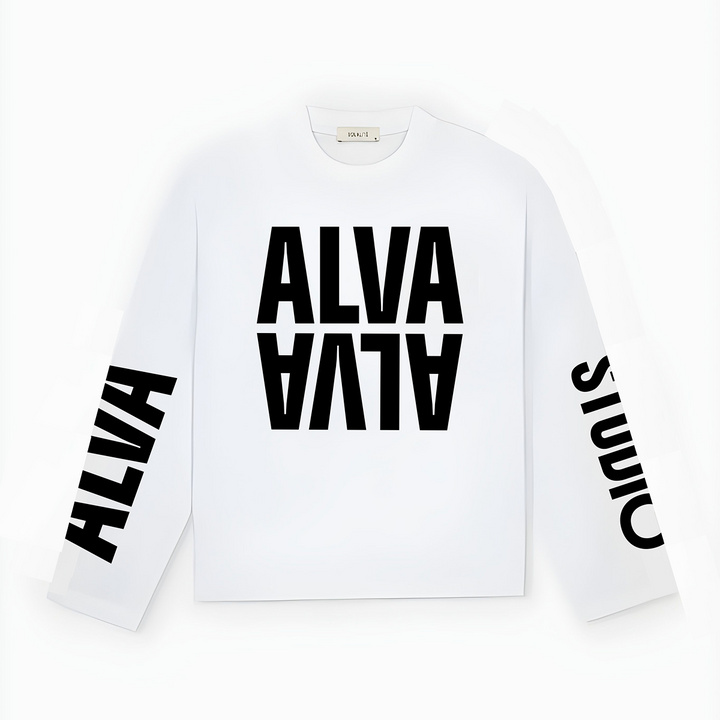 10500 ALVA LONGSLEEVE WIT/ZWART