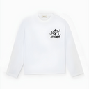 10901 DUBBEL ALVA WIT/ZWART LONGSLEEVE