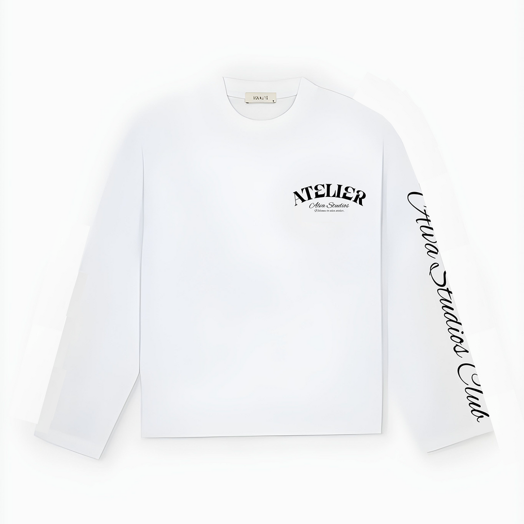 10200 ALVA ATELIER WIT/ZWART LONGSLEEVE