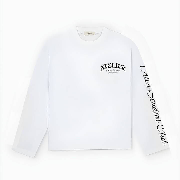 10200 ALVA ATELIER WIT/ZWART LONGSLEEVE