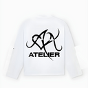 10901 DUBBEL ALVA WIT/ZWART LONGSLEEVE