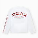 10201 ALVA ATELIER WIT/ROOD LONGSLEEVE