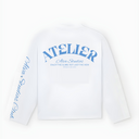 10202 ALVA ATELIER WIT/BLAUW LONGSLEEVE