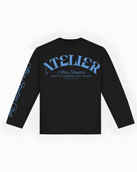 10206 ALVA ATELIER BLACK/BLUE LONGSLEEVE UNISEX