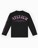 10207 ALVA ATELIER BLACK/PINK LONGSLEEVE UNISEX
