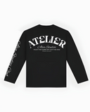 10204 ALVA ATELIER BLACK/WHITE LONGSLEEVE UNISEX