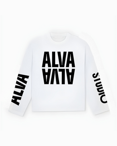 10500 ALVA LONGSLEEVE WHITE/BLACK UNISEX