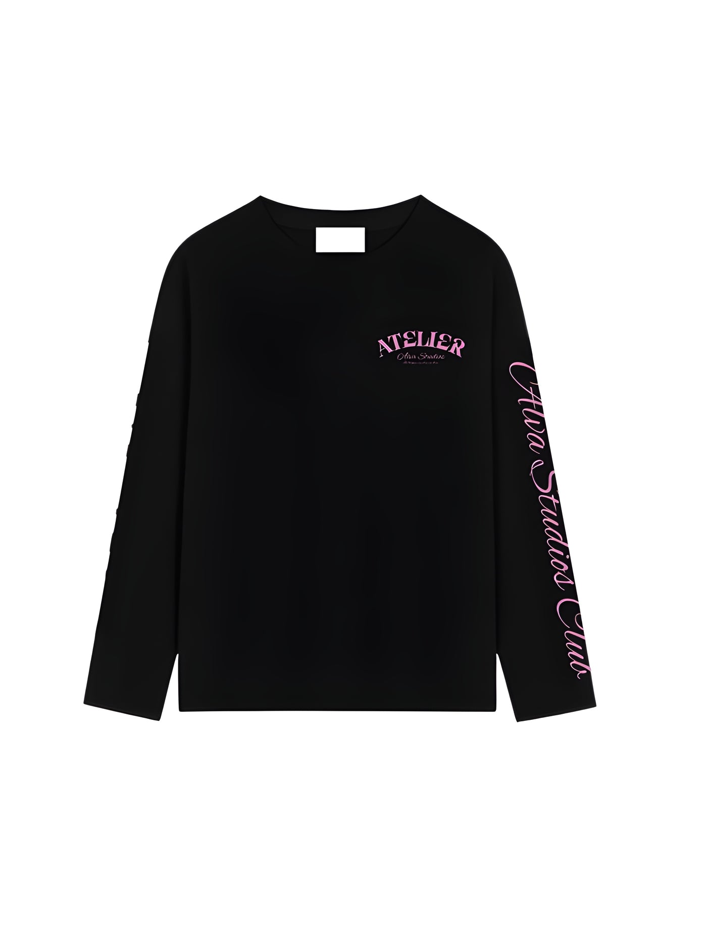 10207 ALVA ATELIER ZWART/ROZE LONGSLEEVE