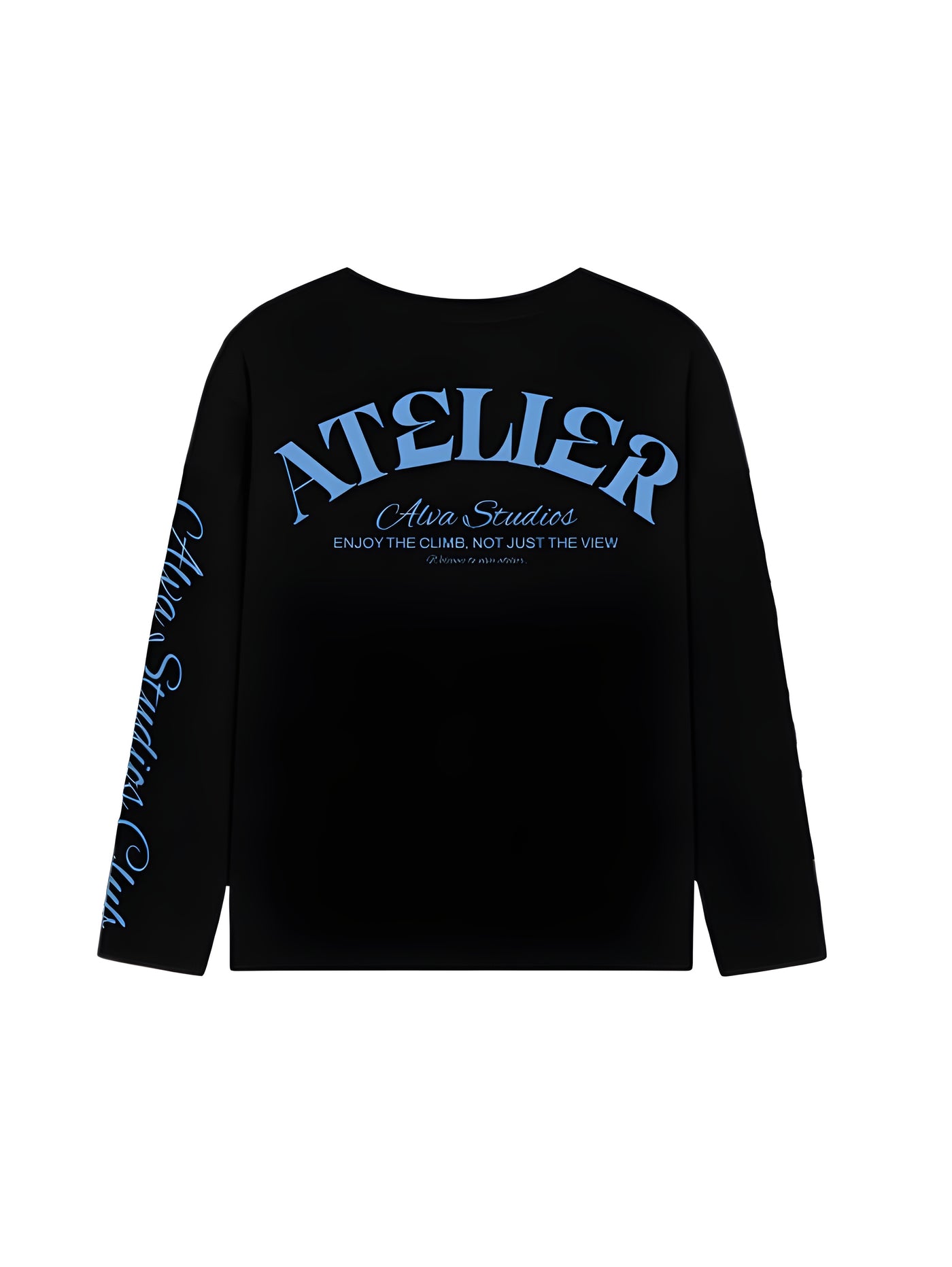 10206 ALVA ATELIER ZWART/BLAUW LONGSLEEVE