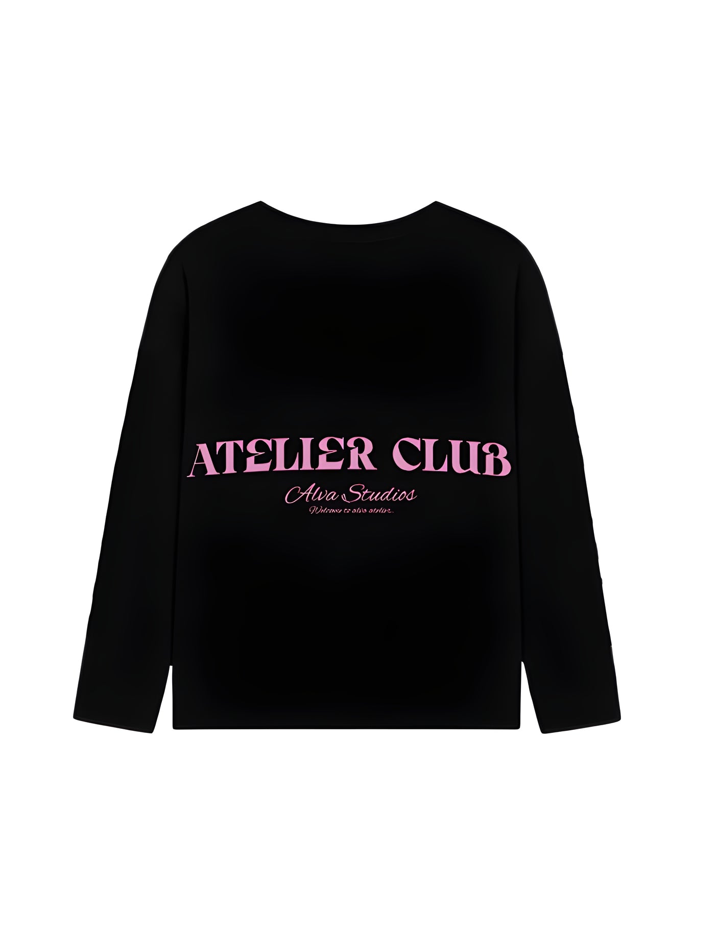 10407 ATELIER CLUB ZWART/ROZE LONGSLEEVE