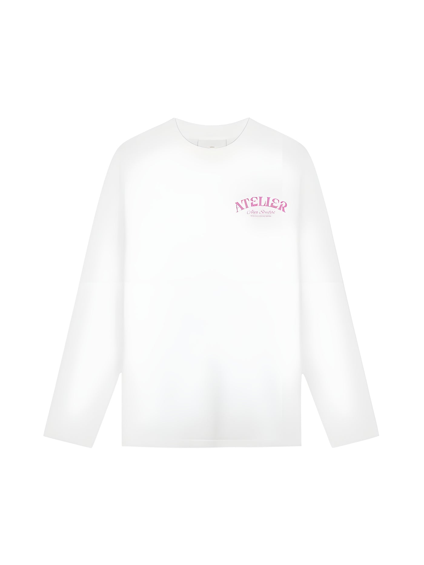 10403 ATELIER CLUB WIT/ROZE LONGSLEEVE