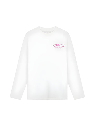 10403 ATELIER CLUB WIT/ROZE LONGSLEEVE