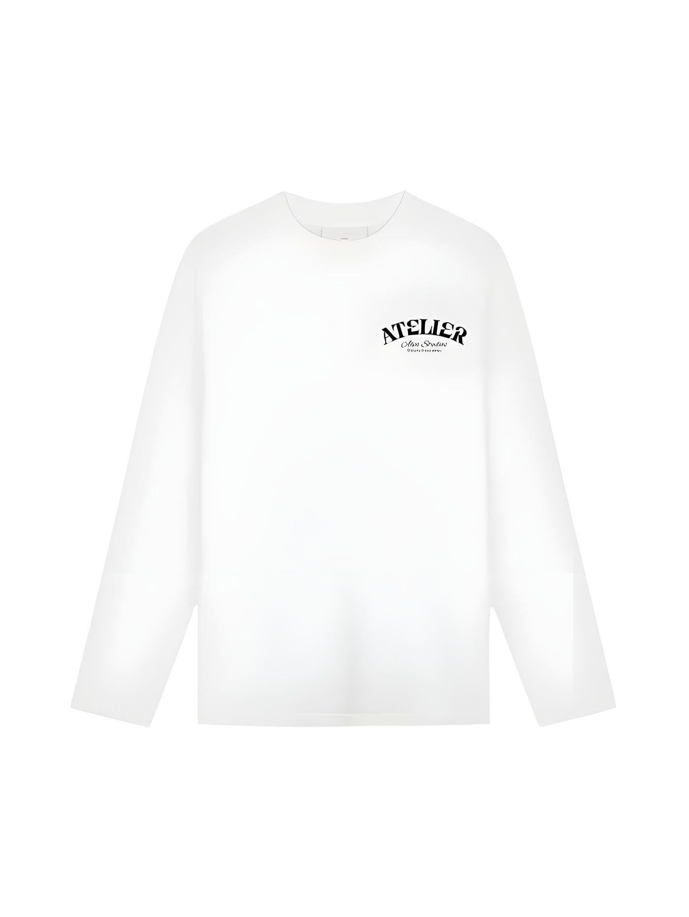 10400 ATELIER CLUB WIT/ZWART LONGSLEEVE