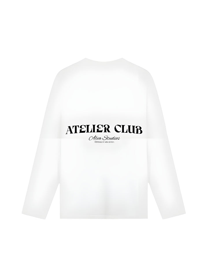 10400 ATELIER CLUB BLANC/NOIR MANCHES LONGUES