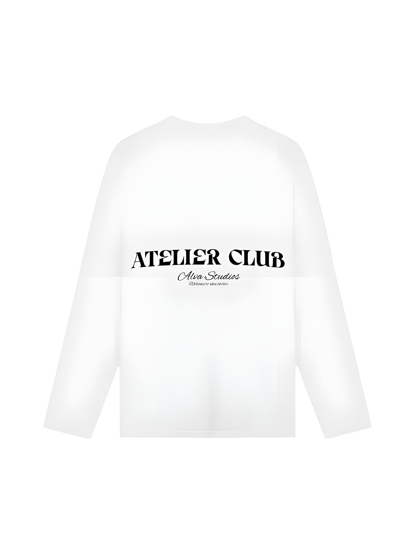 10400 ATELIER CLUB WIT/ZWART LONGSLEEVE