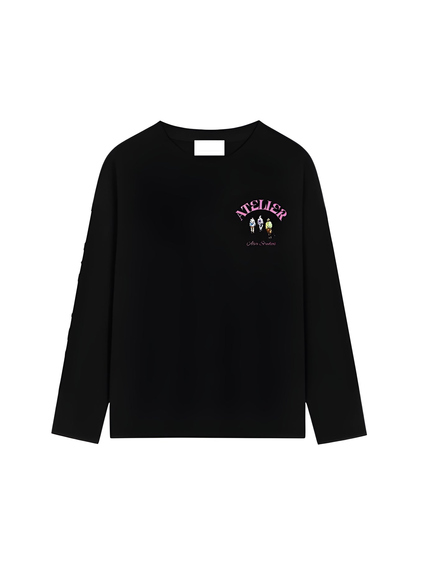 10606 ALVA ATELIER WALK ZWART/ROZE LONGSLEEVE