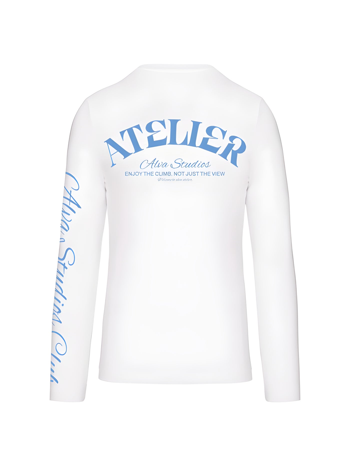 10302 ALVA ATELIER V-HALS WIT/BLAUW LONGSLEEVE