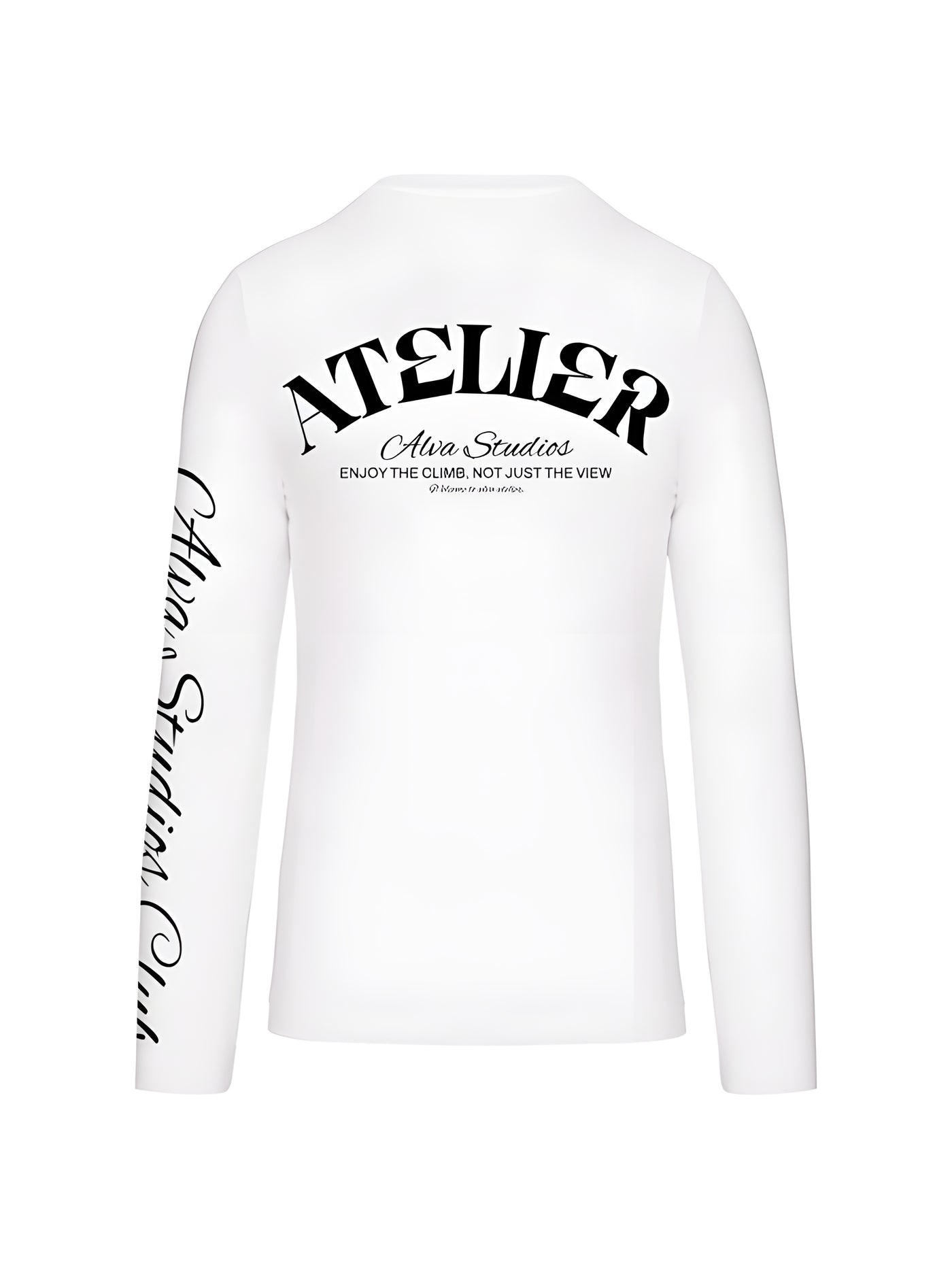 10300 ALVA ATELIER V-HALS WIT/ZWART LONGSLEEVE