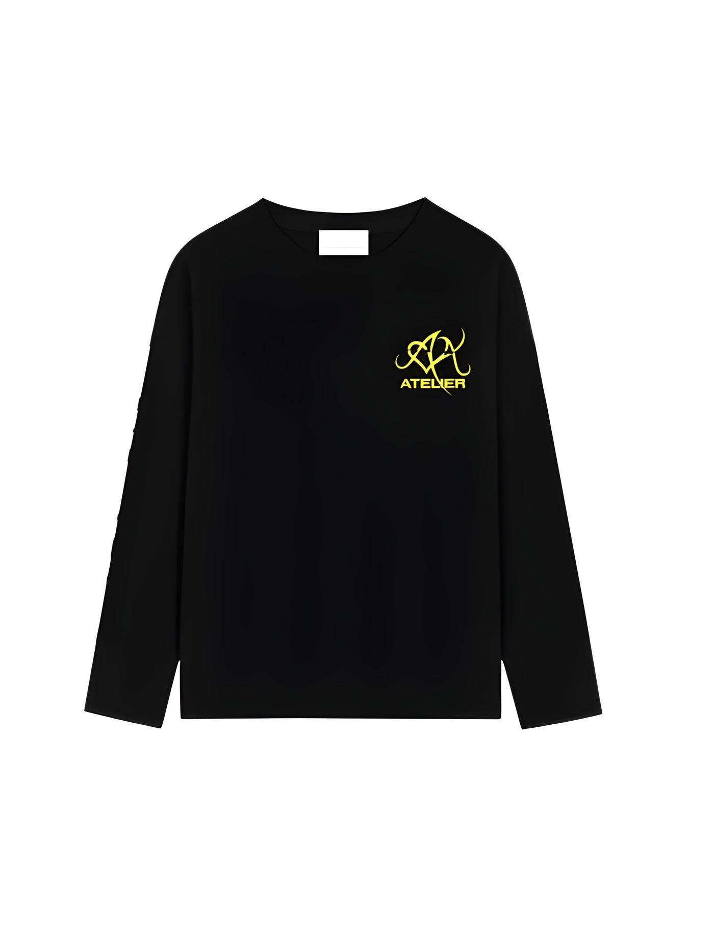 10903 DUBBEL ALVA ZWART/GEEL LONGSLEEVE