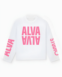 10501 ALVA LONGSLEEVE WHITE/PINK UNISEX