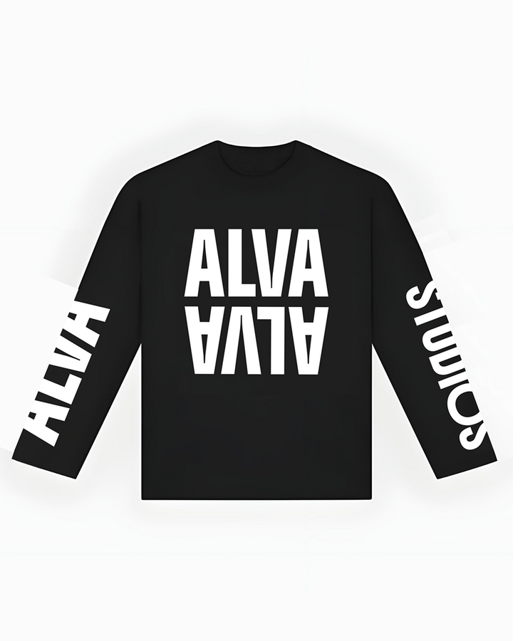 10502 ALVA LONGSLEEVE BLACK/WHITE UNISEX