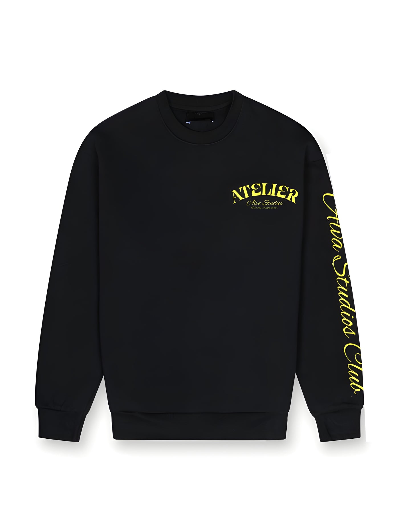 ALVA ATELIER ZWART/GEEL TRUI