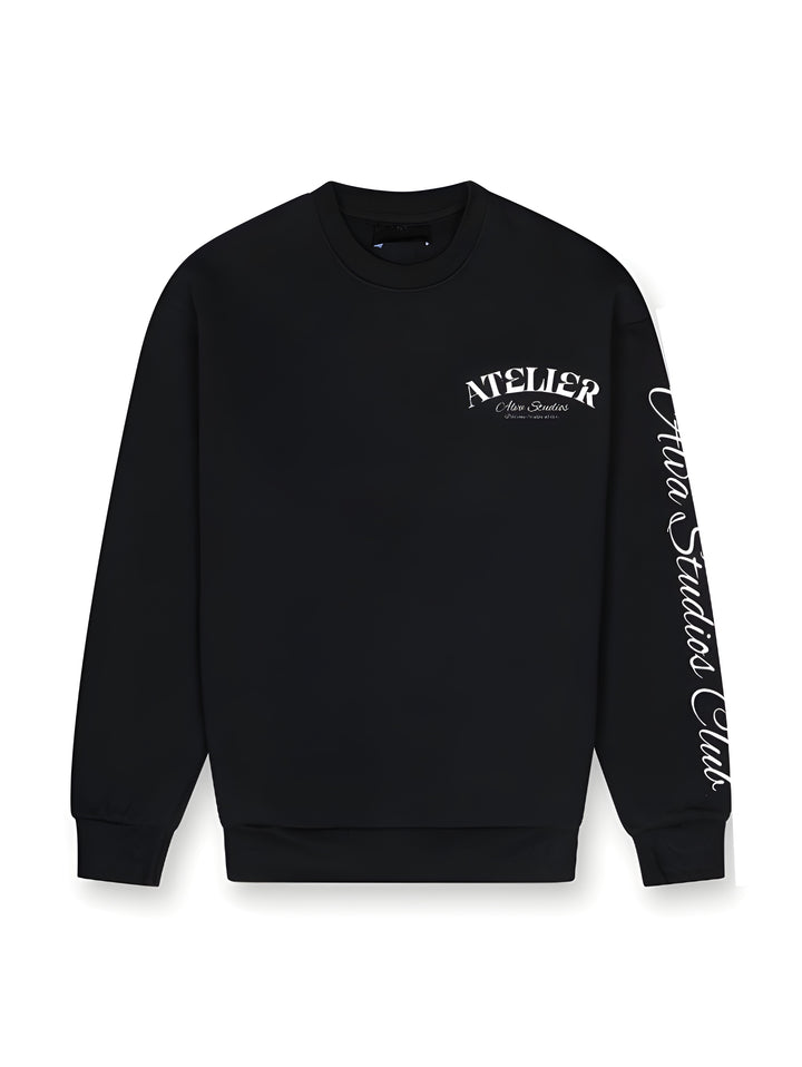 14001 ALVA ATELIER PULL NOIR/BLANC