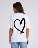 21200 STUDIOS WIT/ZWART OVERSIZED T-SHIRT