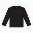 10205 ALVA ATELIER ZWART/ROOD LONGSLEEVE