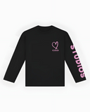 20207 STUDIOS ZWART/ROZE LONGSLEEVE