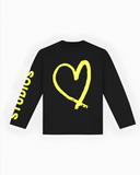 20205 STUDIOS ZWART/GEEL LONGSLEEVE