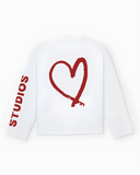 20201 STUDIOS WHITE/RED LONGSLEEVE