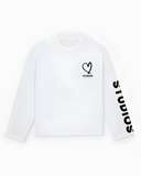 20200 STUDIOS WHITE/BLACK LONGSLEEVE