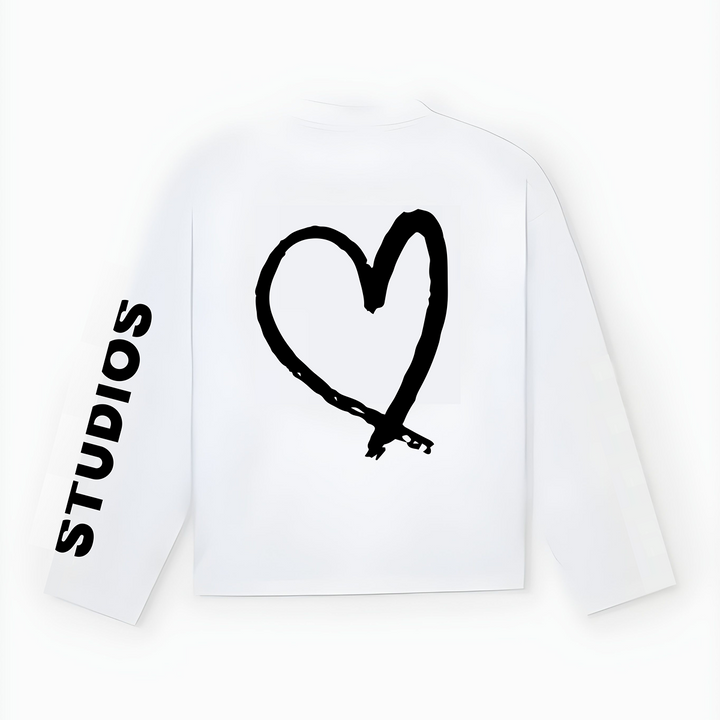 20200 STUDIOS WIT/ZWART LONGSLEEVE