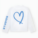 20202 STUDIOS WHITE/BLUE LONGSLEEVE