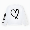 20200 STUDIOS WHITE/BLACK LONGSLEEVE
