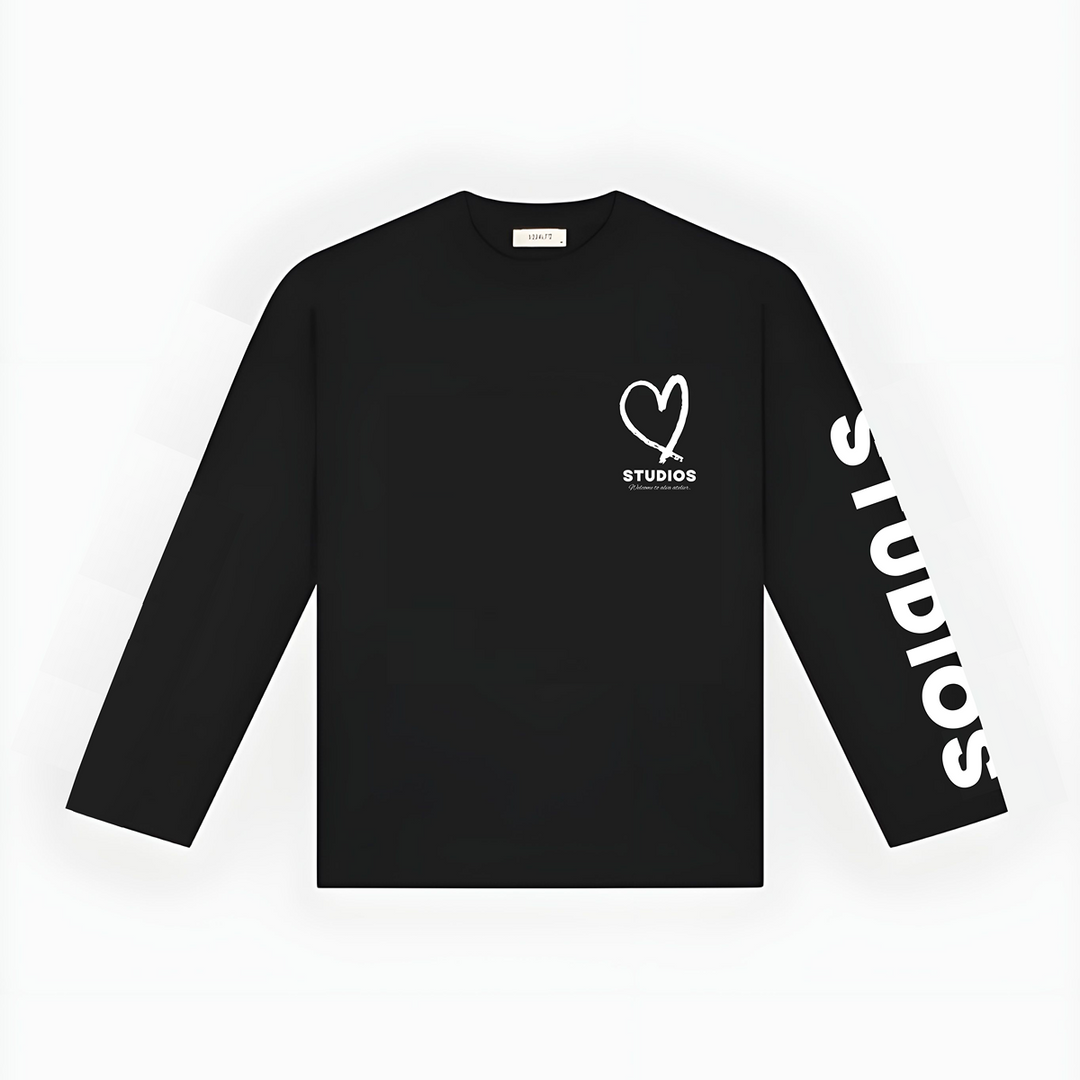 20204 STUDIOS ZWART/WIT LONGSLEEVE